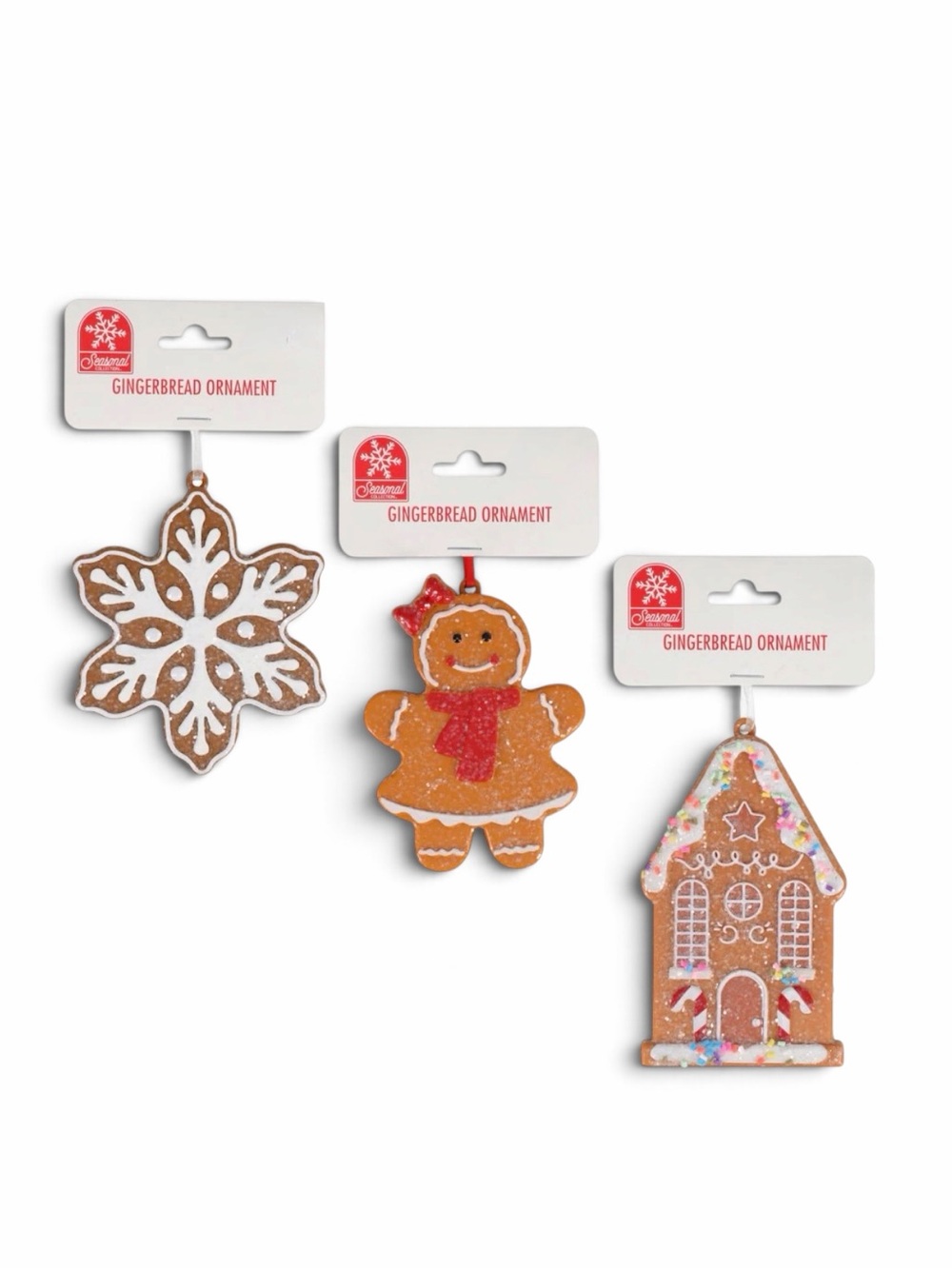 Gingerbread Girl Cookie Fun Ornaments Bundle